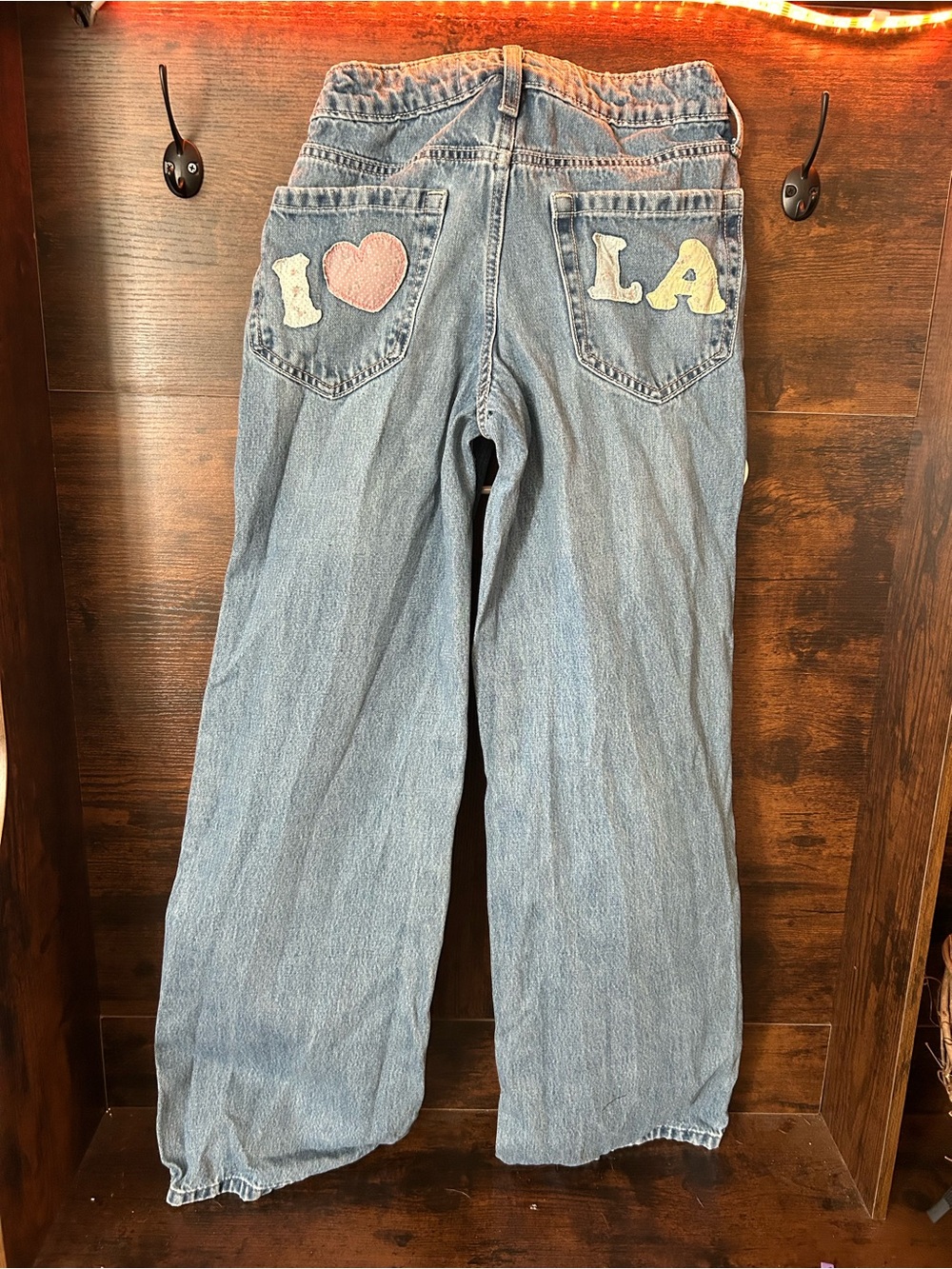 Hollister Light Blue Low-Rise Baggy Denim Jeans